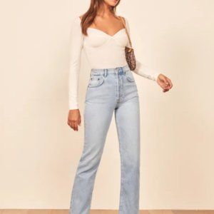MOVING - MAKE AN OFFER Reformation Jeans Cynthia High Rise Straight Jeans NWOT